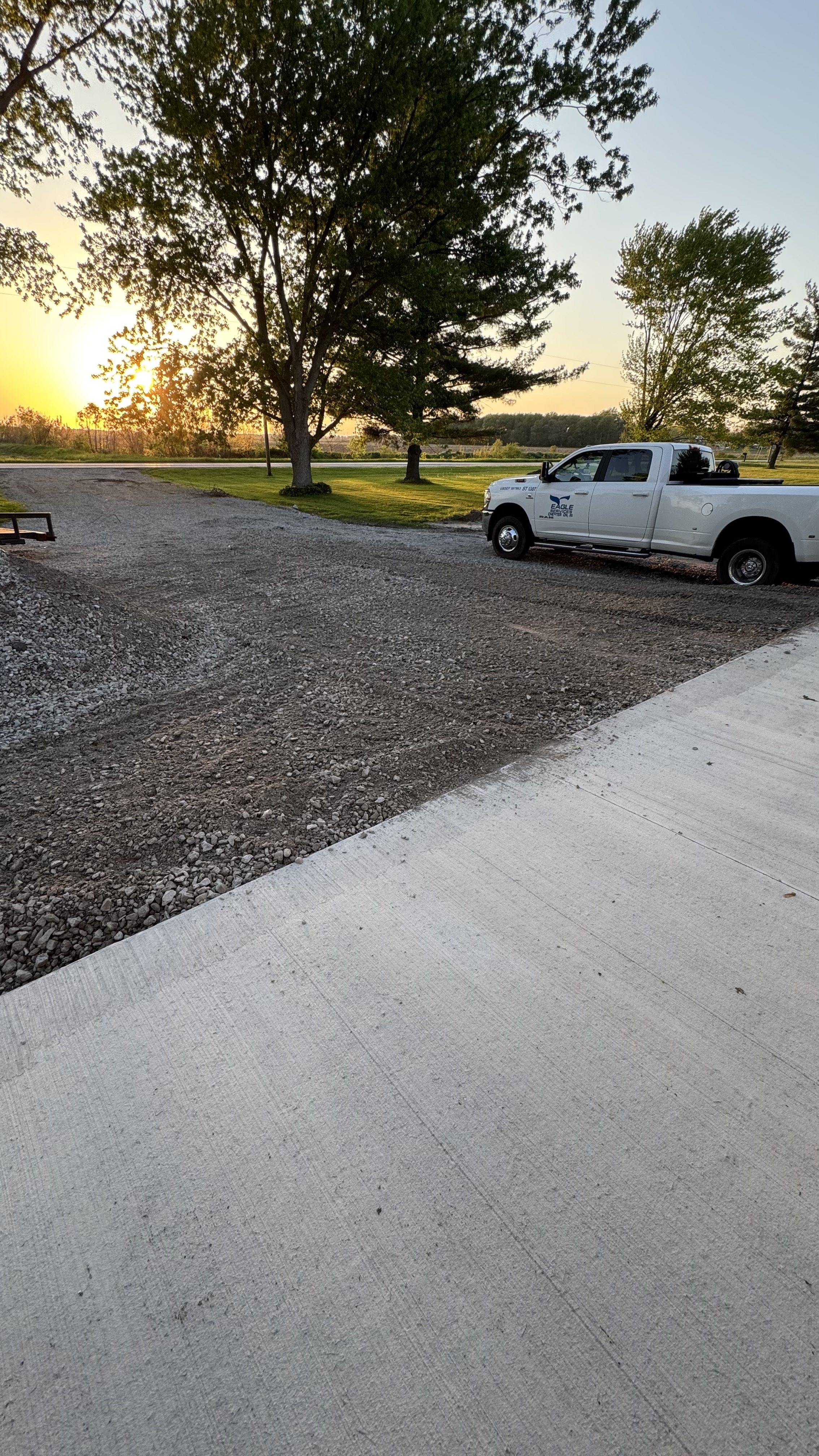 Driveway repair and finishing work