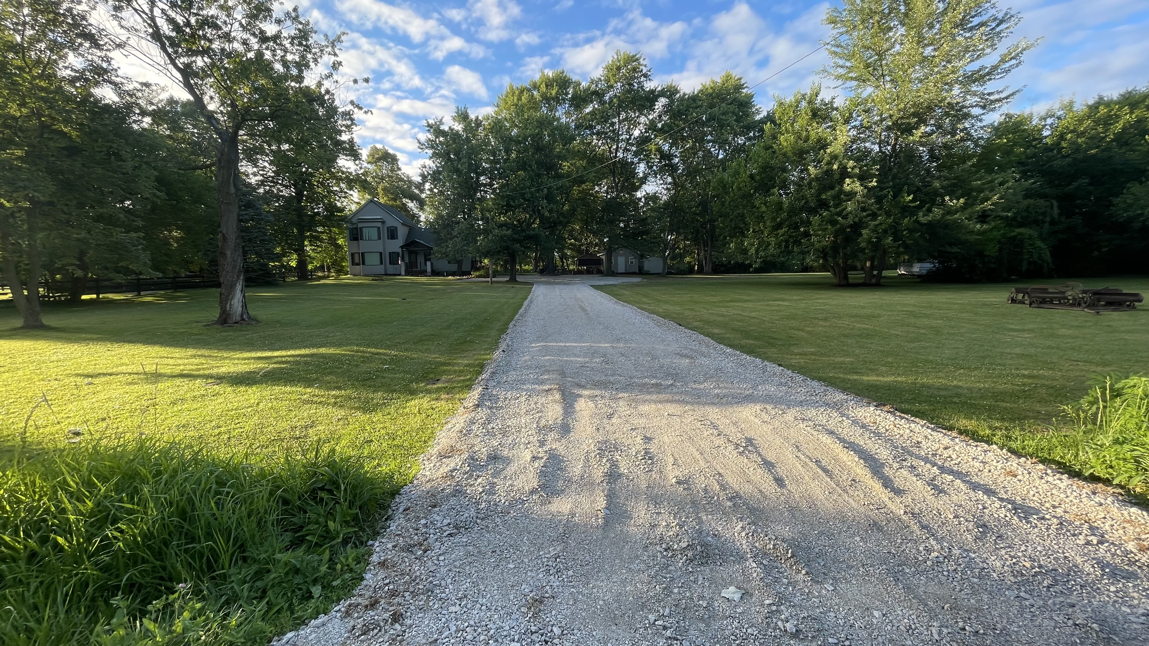 Professional gravel driveway installation